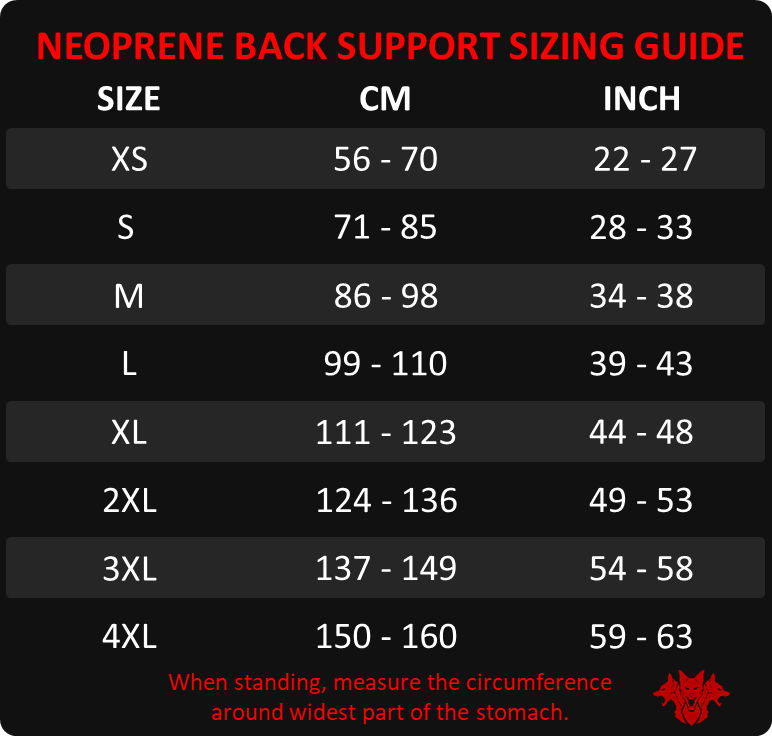 Neoprene Back Support Belt (7mm)