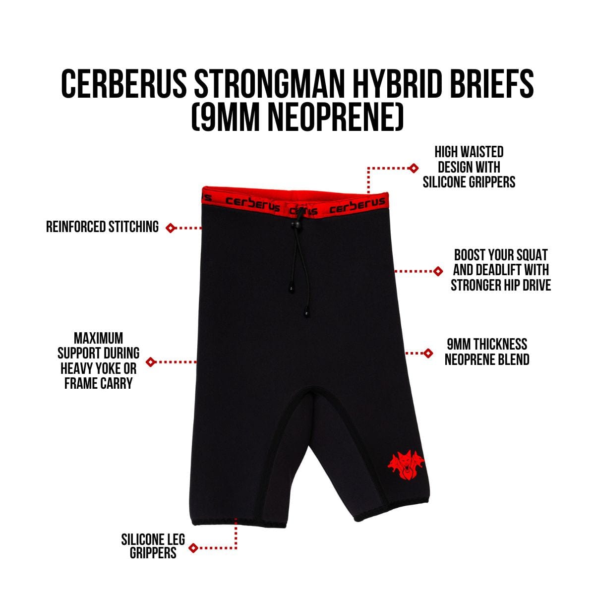 Strongman Hybrid Briefs (9mm Neoprene)