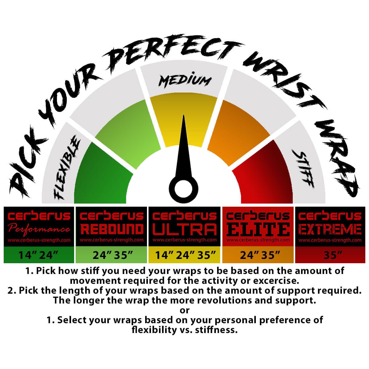 Performance Wrist Wraps/Performance håndleddstøtter